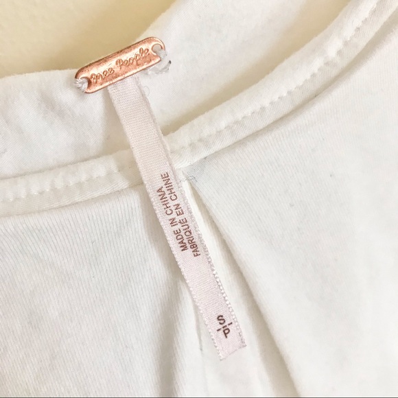 Free People white ruffle top size S - Picture 4 of 6